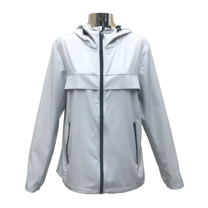 Enkellagers lättviktsjacka för kvinnor i vit